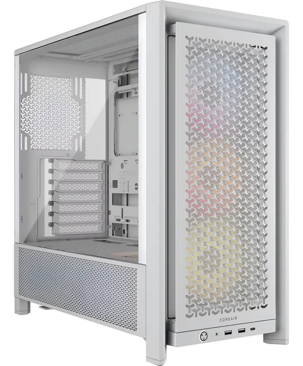 Corsair 4000d Frame Rs Argb: Chasis Atx Y 3 Ventiladores Blanco