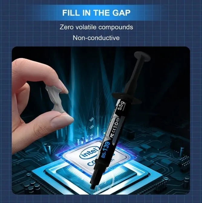 Pasta Termica A Base De Carbono Conduct 13.9w/m.k Por 5.5gr