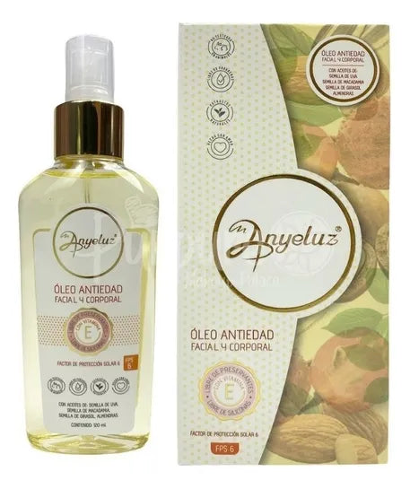 Óleo Antiedad Facial Y Corporal - mL Momento de aplicación Día/Noche Tipo de piel Seca y Normal