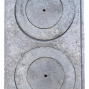 Plancha Para Estufa Leña 2 Puestos Gris Metalico