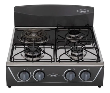 Estufa De Mesa Avellana Torre Mixta 3x1 Gp Plata Haceb Plateado