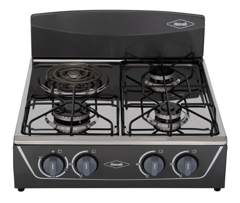 Estufa De Mesa Avellana Torre Mixta 3x1 Gp Plata Haceb Plateado