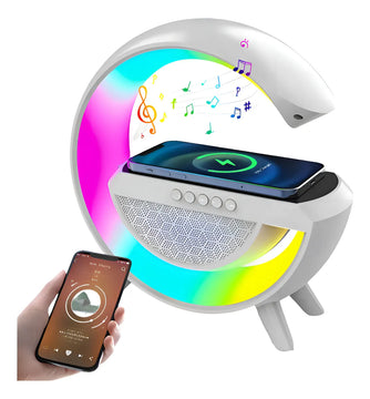 Parlante Genérica BT-2301 portátil con bluetooth blanca