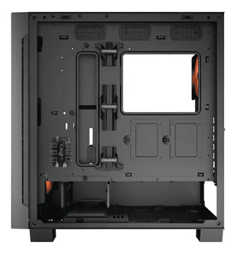 Funda Cougar Air Face Eco Rgb Mid Tower 7 Fans Gamer, color negro