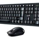 Combo Teclado Mouse Genius Km-8200 Inalambrico Español Pc Color Del Teclado Negro Color Del Mouse Negro
