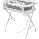 Bañera Plegable Con Soporte Y Cojín Stand Happy Baby Color Gris