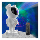 Parlante Bluetooth Proyector de galaxia Astronauta Color Blanco