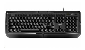 Teclado de una mano Genius QWERTY español color negro