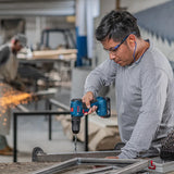 Taladro Percutor Professional 1 Bateria Bosch Gsb 185 Li +1b Azul Petróleo