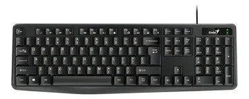Teclado Genius Kb-117 Multimedia Usb Universal Negro Español Idioma Español Color Del Teclado Negro
