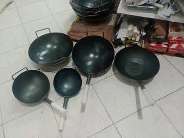 Wok O Paila 40 Cms Para Arroces (paisa, Chino Y Salteados). Negro
