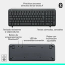 Teclado Inalámbrico Bluetooth Logitech K250 Negro