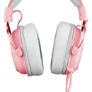 Auriculares gamer Redragon Gamer Zeus X H510-RGB rosa con luz LED
