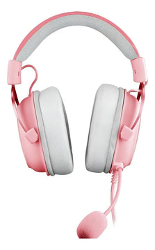 Auriculares gamer Redragon Gamer Zeus X H510-RGB rosa con luz LED