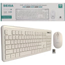 Combo Teclado Y Mouse Inalambrico 2.4g Windows Mac Seisa