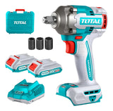 Taladro Llave Pistola Impacto Atornillador 20v 400 Nm Turquesa 50 Hz