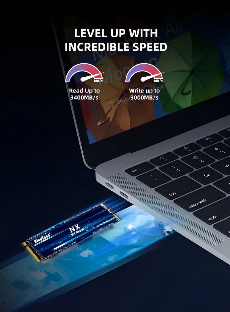 Disco Sólido Ssd Kingspec NX-1TB Nx Series 1tb Pcie 3.0 X4 3400 Mb/s Nvme M.2