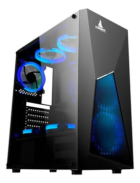 Caja Gabinete Iceberg Turbo Z8 Con 5 Ventiladores Incluidos Negro