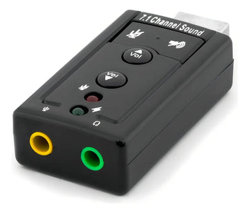 Tarjeta Sonido Audio 7.1 Canales Adaptador Sustituir /e Color Negro