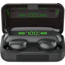 Audífonos Inalambricos Bluetooth F9-5 Tsw Powerbank Batería Color Negro