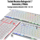 Teclado Gamer Inalámbrico Redragon Horus K621w Tkl Blanc Rgb Idioma Español Latinoamérica Color Del Teclado Blanco