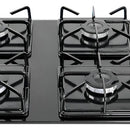 Estufa Empotrable Vidrio Templado 60x45cm Gas Natural 6323 Color Negro