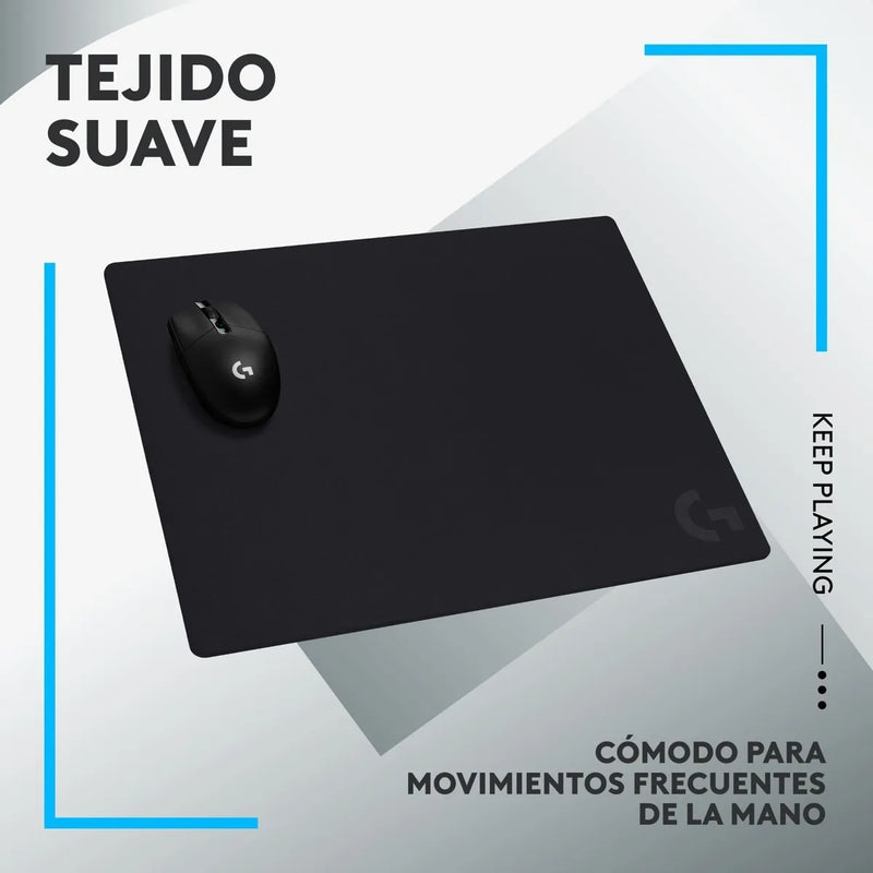 Alfombrilla Gamer Logitech G740 / Pad Mouse L, 460x400x5mm Negro