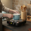 Estufa Electrica Sencilla De Un Puesto Cocina 1000w 60hz Negro