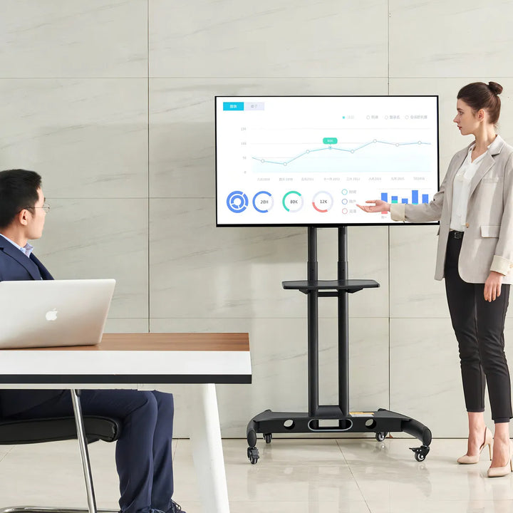 Base Soporte Tv A Piso Ruedas Para 32 -75 Movible