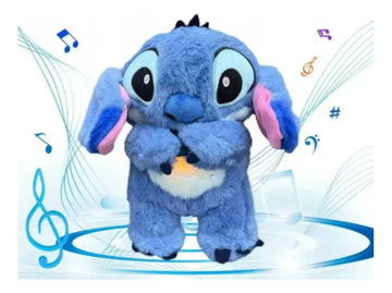Peluche Ansiedad Stitch Muñeco Movimiento Relajante Suave Azul Únicamente