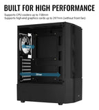 Gabinete Gamer Aerocool Quantum Mesh 3 Ventiladores Argb Rgb