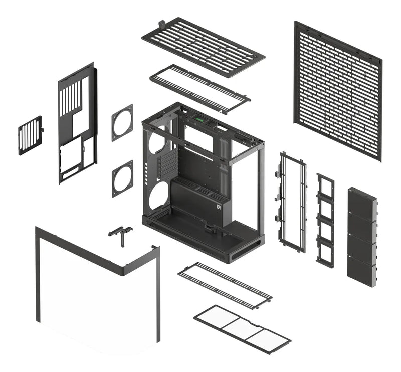 Gabinete Gamer Havn Hs 420 Negro Base Edition Alta Gama