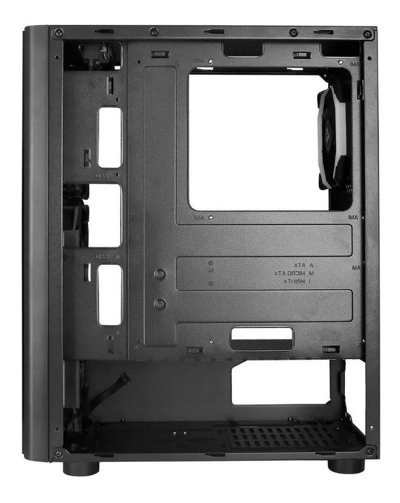 Caja Gabinete Iceberg Turbo Z8 Con 5 Ventiladores Incluidos Negro
