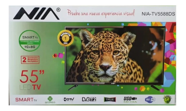 Televisor Nia 55 Pulgadas 4k Tdt Smart Tv