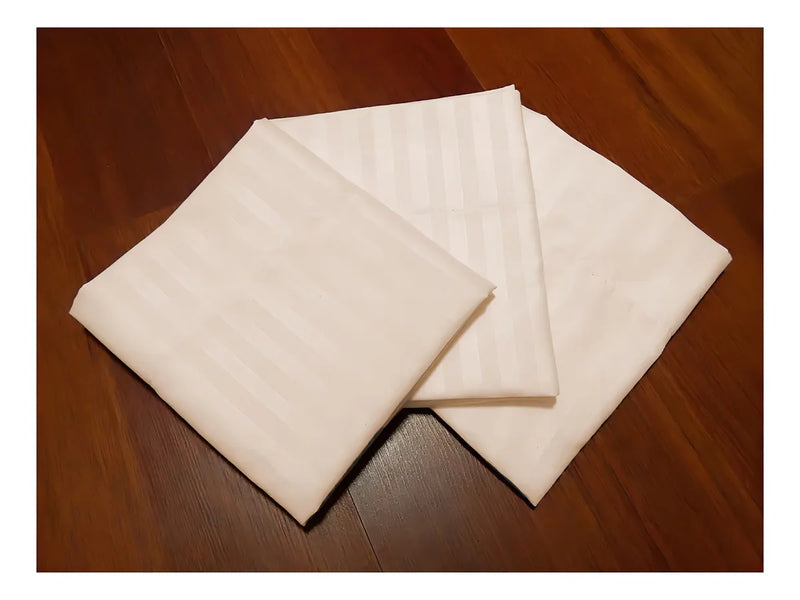 X2 Fundas Para Almohadas De Microfibra 70x50 Color Beige Liso