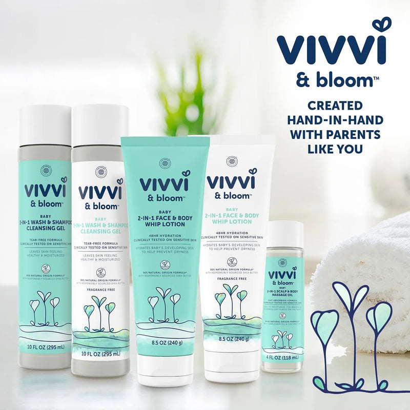 Vivvi & Bloom Suave Aceite De Masaje 2 En 1 Para El Cuero C.
