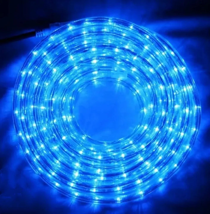 Manguera Led 200 Bombillos 110v 10mts Luces Navideñas Azul