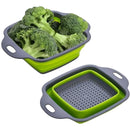 Set 2 Escurridor Colador Plegable Frutas Verduras Libre Bpa