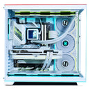 Gabinete para jugadores Lian Li O11 Dynamic Evo Rgb Wt Temp Glass, color blanco