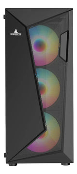 Gabinete Gamer Iceberg Flow D Negro Argb 4 Ventiladores Caja