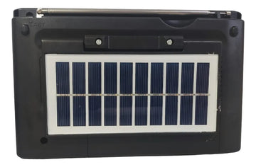 Radio Bluetooth Panel Solar Recargable Fm Am Sw Entrada Usb