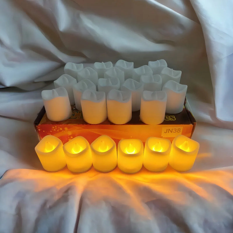 50 Piezas De Velas Led Sin Llama, Suministros Para Fiestas