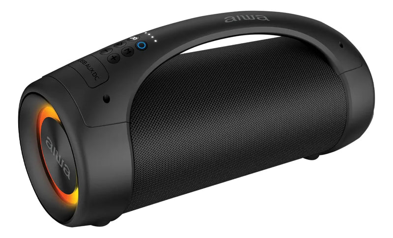 Parlante AIWA Bluetooth Portatil AWS600BT 50W RMS Boombox Color Negro