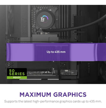 Nzxt H9 Flow (2025) Large Dual-chamber Atx Mid-tower Ai...