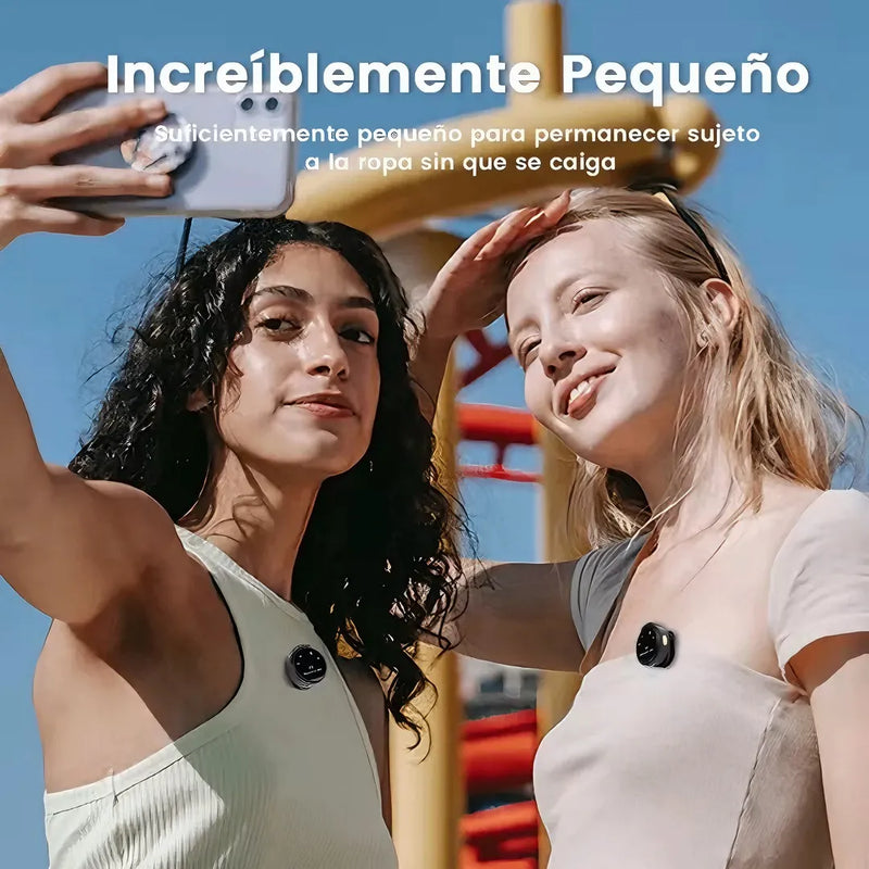 Micrófono Inalámbrico De Solapa Profesional Clip Magnético Para Celular Puerto Usb Tipo C Y Adaptador Para iPhone Lightning, Filtros Antipop, Usb Computadora, Reducción Del Ruido, Estuche De Carga