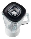 Licuadora Imusa Powermix Glass 1,25 L blanca con vaso de vidrio