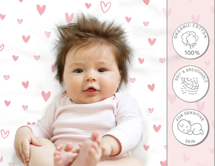 Juego De 2 Sabanas De Colchon Ajustadas De Moises Para Mika