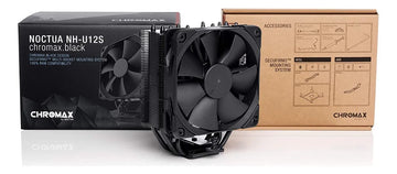 Noctua Nh U12s Chromax Black Disipador Cpu Lga115x Am4 Rendi Led Sin Led