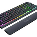 Teclado Gamer Redragon Shiva K512 RGB QWERTY Español Latinoamérica Color Negro con Luz RGB