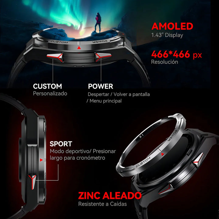 Cubot Reloj Smartwatch Gt1 Resistente Al Agua Llamadas Gps